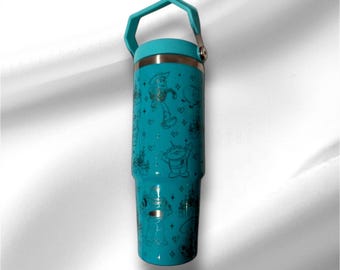 30z Toy Story Tumbler |  Laser Engraved Tumbler | Handle, Lid and Straw Included