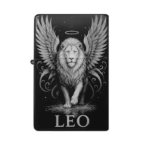 Leo Zodiac Lighter | Personalized Leo Gift for Men | Horoscope Gift