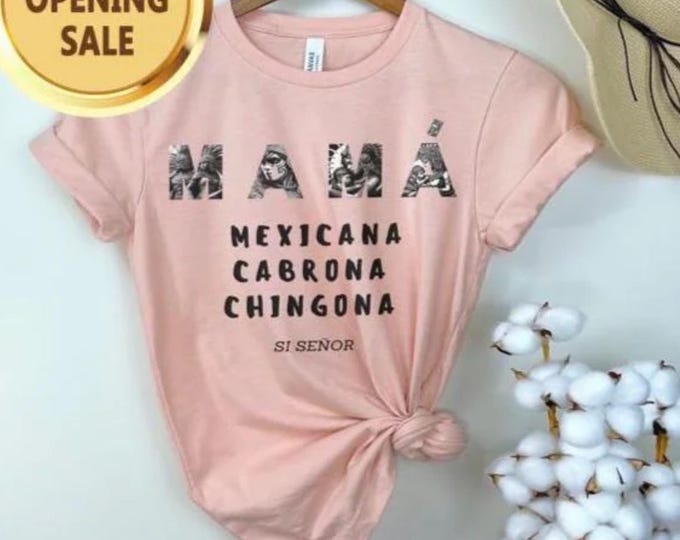 Empowering Aztec-Inspired Latina Mom T-Shirt: Chingona Design for Mother's Day Gift