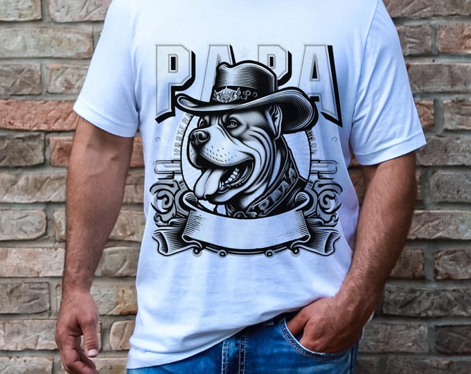 Featured listing image: Personalized Pitbull Dad T-Shirt: Unique Gift for Dog Lovers, Pet Owners & Canine Enthusiasts