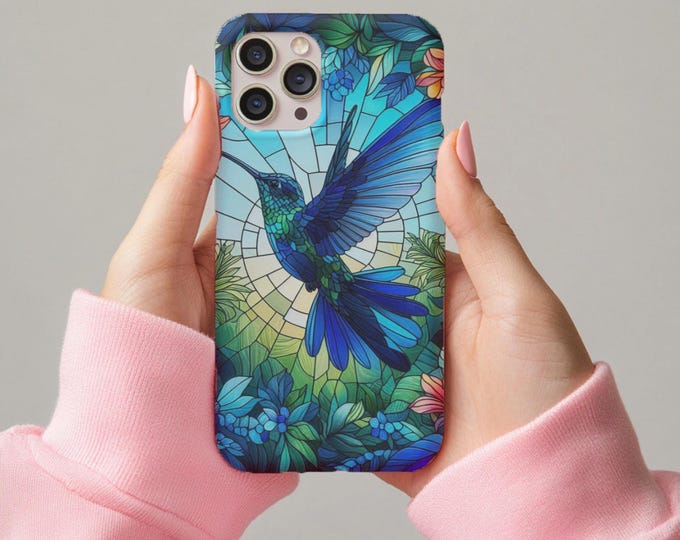 Artistic Colibri Phone Case: Watercolor Bird Design for iPhone & Samsung Galaxy
