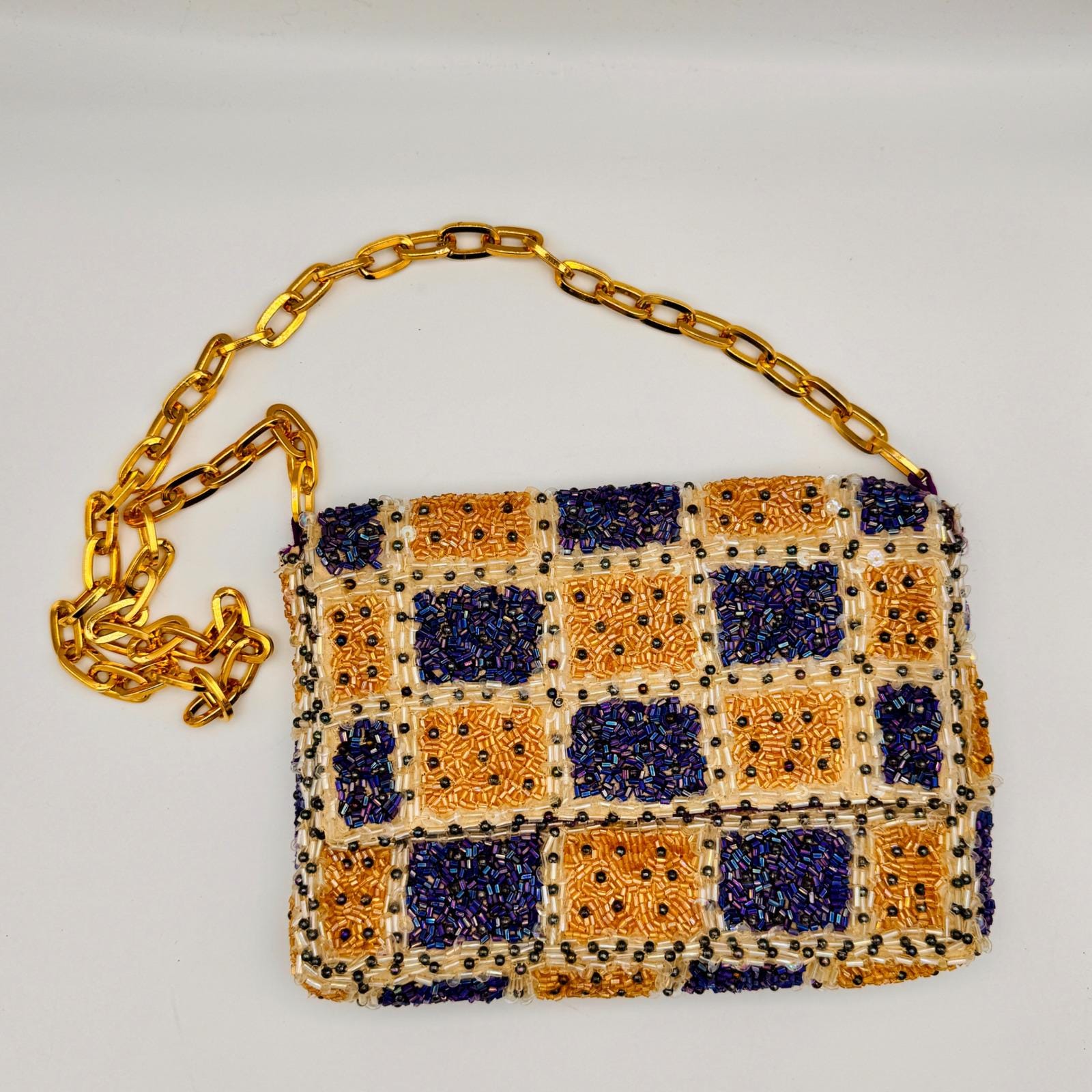 【新品・未使用タグ付】 Christiana ショルダーバッグ ビーズバッグ Vintage Christiana Beaded Shoulder Bag - Etsy