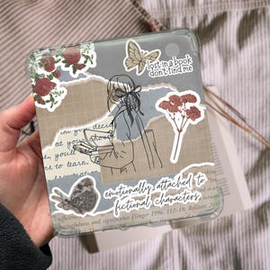 Scrapbook Kobo Insert For Clear Case, PRINTABLE, Book Lover, Kobo Libra Colour, Kobo Cover, Bullet Journal, Vintage, Kobo Stickers