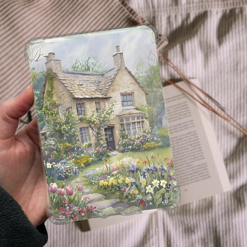 Cottagecore Garden Kindle Insert for Clear Case, Printable ...