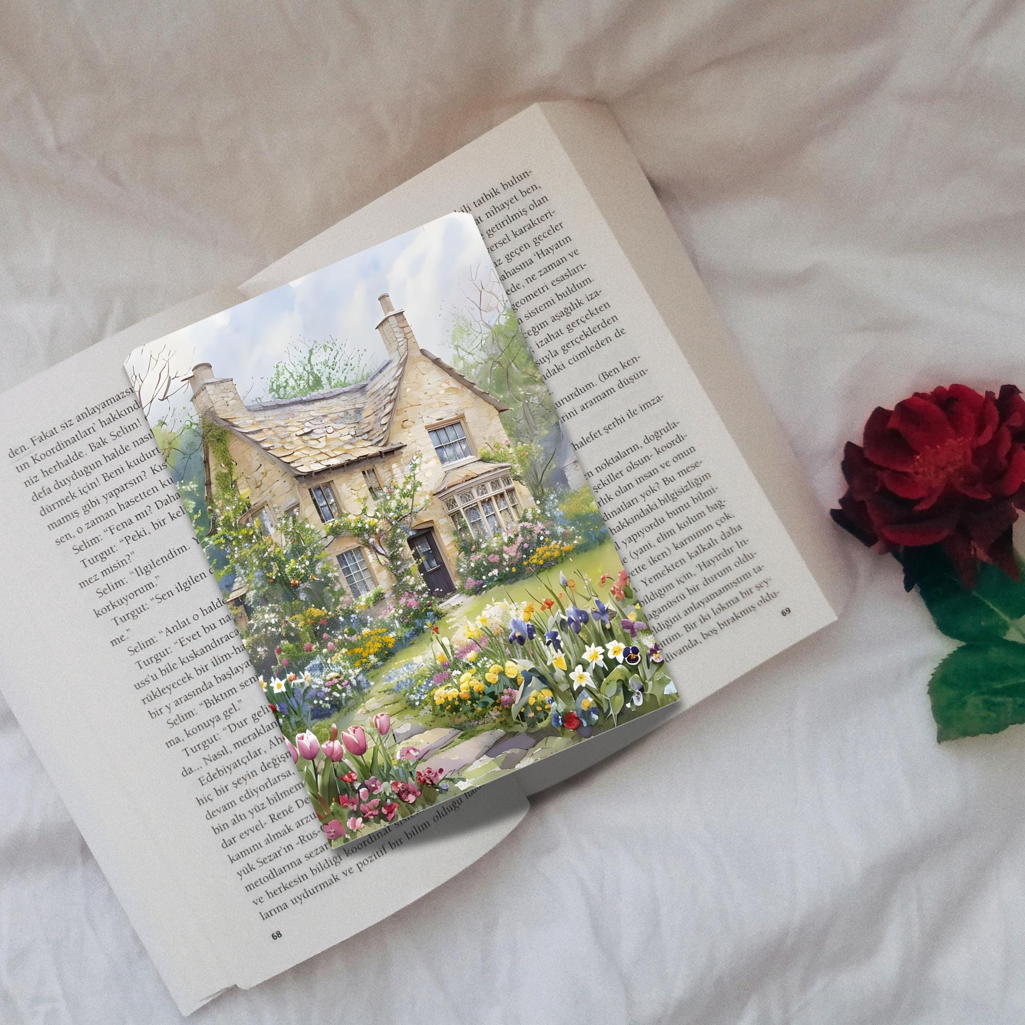 Cottagecore Garden Kindle Insert for Clear Case, Printable ...