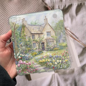 Cottagecore Garden Kobo Insert per custodia trasparente, stampabile, Kobo Libra Colour, illustrazione, acquerello, copertina Kobo, adesivi Kobo