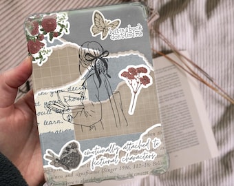 スクラップブック Kindle クリアケース用インサート、印刷可能、Book Lover Paperwhite、ベーシック、Colorsoft、Kindle カバー、ヴィンテージ、Kindle ステッカー