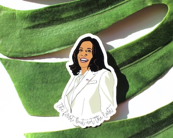 Kamala Harris Vinyl Sticker - Vice President Harris Decal - Indoor/Outdoor Sticker