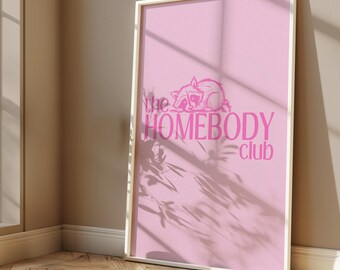 The Homebody Club, Indie Room Decor, Raccoon Wall decor, new apartment Gift, quirky wall art, Dopamine Decor, introvert wall decor
