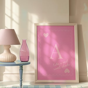 Take a Place, süße Wangen, rosa Spielkarte, Preppy Druck, Badezimmer Druck, süße Wangen Poster, lustige Badezimmer Kunst, Dopamin Dekor