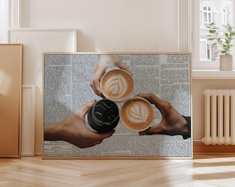 Espresso Print, Coffee Wall Art, Coffee Lover Gift, Retro coffee print, Coffee Bar Sign, Dopamine Decor, Coffee Art, Coffee Shop Wall Art