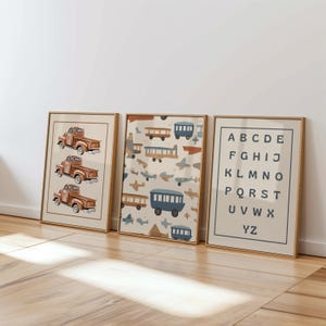 Vintage Boy Nursery Decor, Vintage Nursery Wall Art, Vintage Nursery Theme, Boys Playroom Decor, Boy Room Decor, Nursery Decor Retro