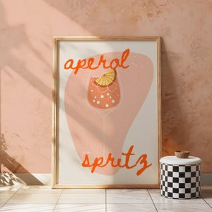 aperol spritz print, aperol spritz, aperol, aperol print, aperol spritz poster, martini art, cocktail wall art, aperol spritz digital art