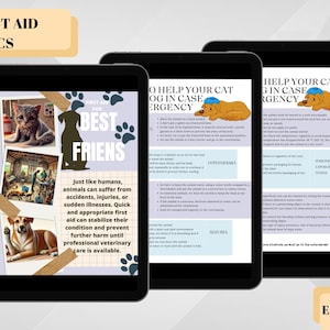 Tier Erste Hilfe Anleitung, Tier Erste Hilfe PDF, Tier Notfallversorgung, Digitale Erste Hilfe für Haustiere, Haustier Besitzer Anleitung, Notfallpflege für Hunde und Katzen