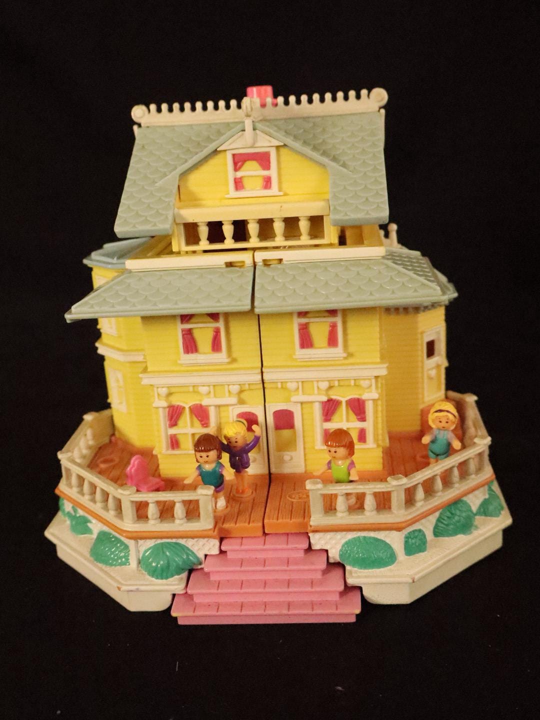Maison De Poupée Vintage Polly Pocket - BlueBird 1995 - Club House Avec Figurines