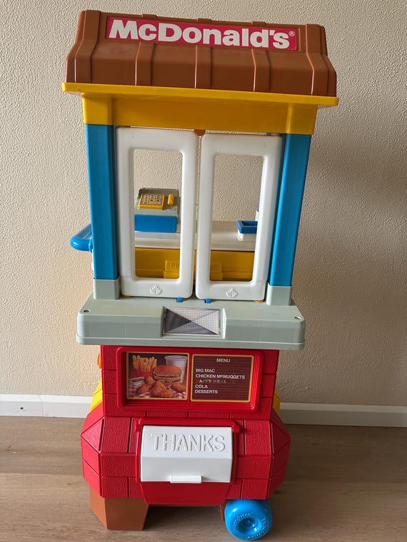 Mcdonald's Fisher Price 1989 Drive Thru Playset, Including
