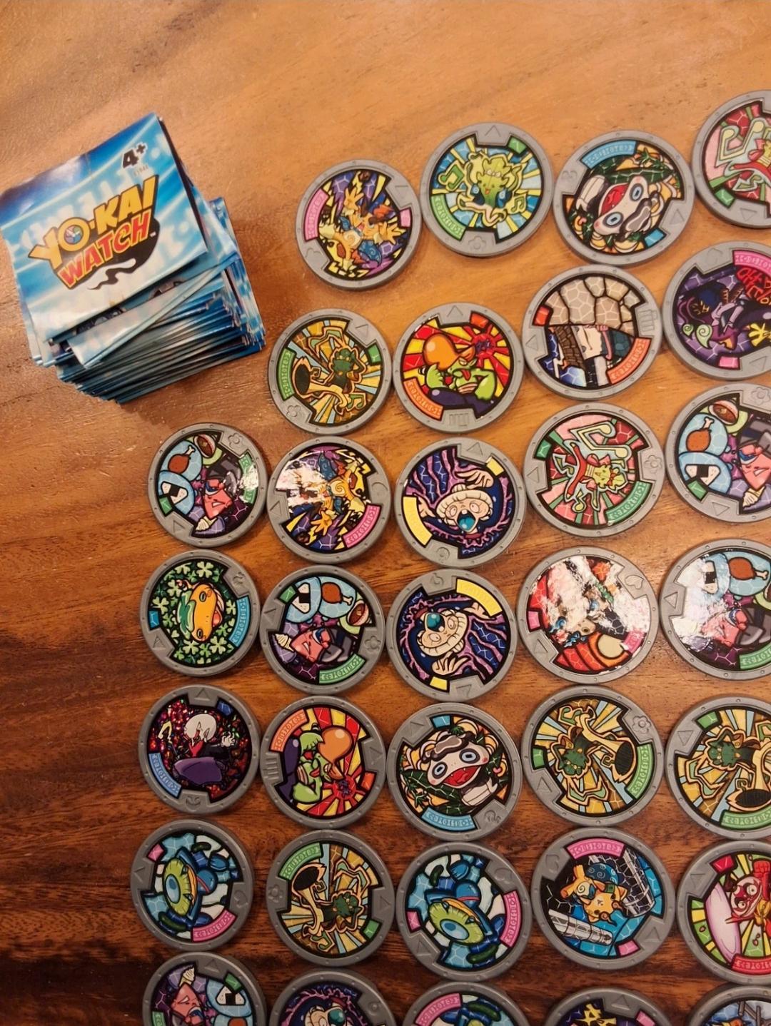 妖怪ウォッチS1のメダルとコイン118枚、カード付き、様々な妖怪 - Etsy 日本