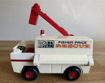 Vintage Fisher Price Adventure People 303 Emergency Rescue Car