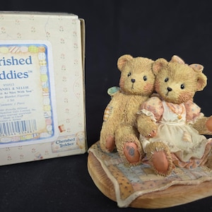 950513 NATHANIEL & NELLIE Cherished Teddies, With Box, Figure