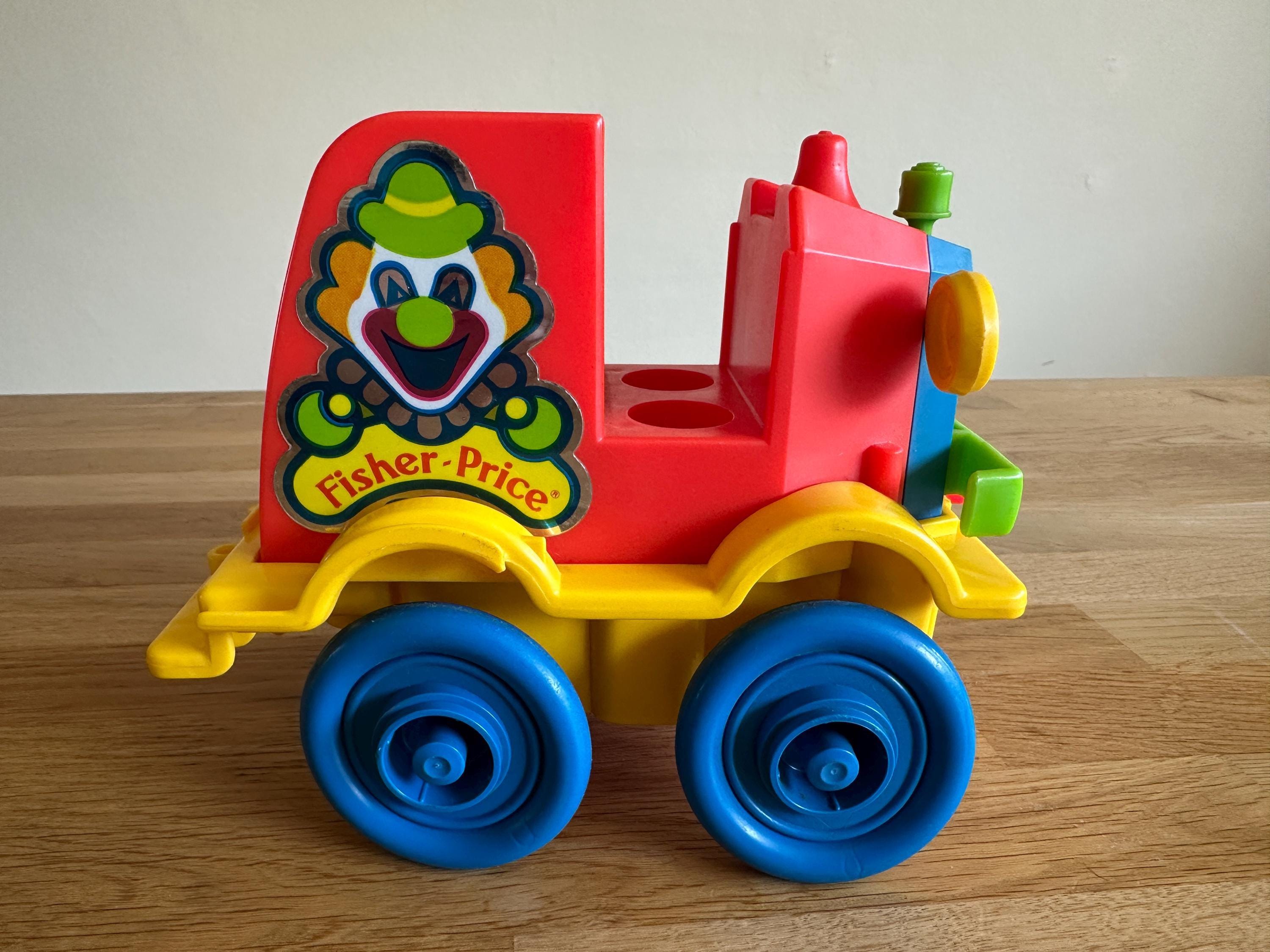 Vintage Fisher Price Toys 657 Crazy Clown Brigade Car Circus 1983