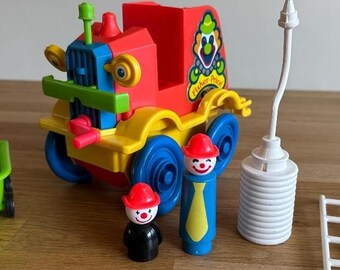 Vintage Fisher Price Toys 657 Crazy Clown Brigade Car Circus 1983