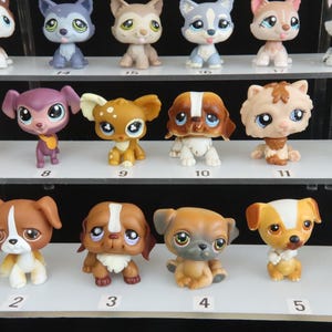 Chiens LPS, de nombreux animaux originaux de Littlest Pet Shop ! Hasbro, prix à l'unité.