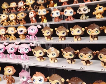 Lps monkeys, littlest pet shop original authentic hasbro animals, price per piece