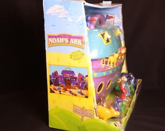 Just Kidz Take-along Noah's Ark Playset Toys Figures Vintage Kmart