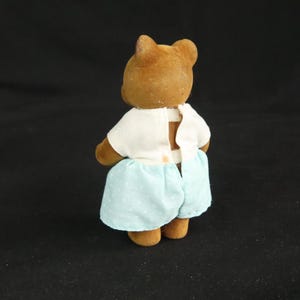 Figurine vintage Sylvanian Families Ours Maman avec robe d'origine des années 1980 image 6