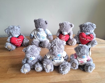 Kolekcja misiów „Me to you”, vintage w różnych rozmiarach, miś Tatty Teddy, pozdrowienia carte blanche, dobry stan