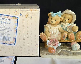 Tracie and Nicole Cherished Teddies, With Box, Figure 911372. by