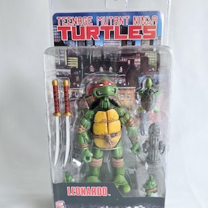 Ny Sköldpaddor Kopia Leonardo actionfigur, NECA, i blisterförpackning, Teenage Mutant Ninja Turtle, Tmnt