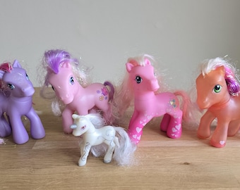 5x G3 and G4 My Little Pony Glitter and Fluttershy Animal Lot Set