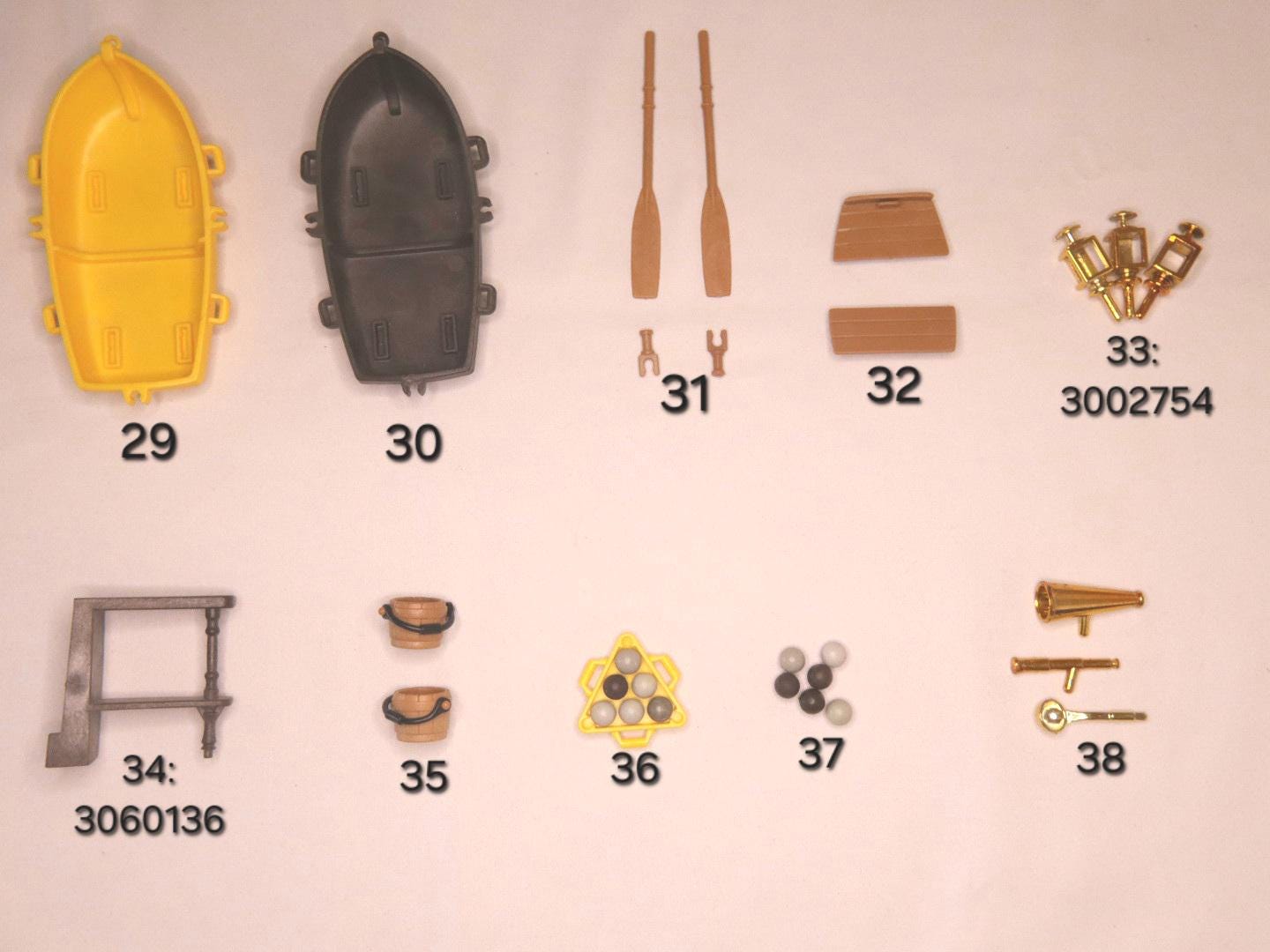 Playmobil Pirate Ship 3550 3750 3053 3940 Spare Replacement Parts
