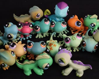 Lps reptiles, salamander, frog, Littlest Pet Shop original authentic Hasbro, various types and colors, vintage, price per piece