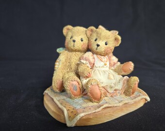 950513 NATHANIEL & NELLIE Cherished Teddies, With Box, Figure