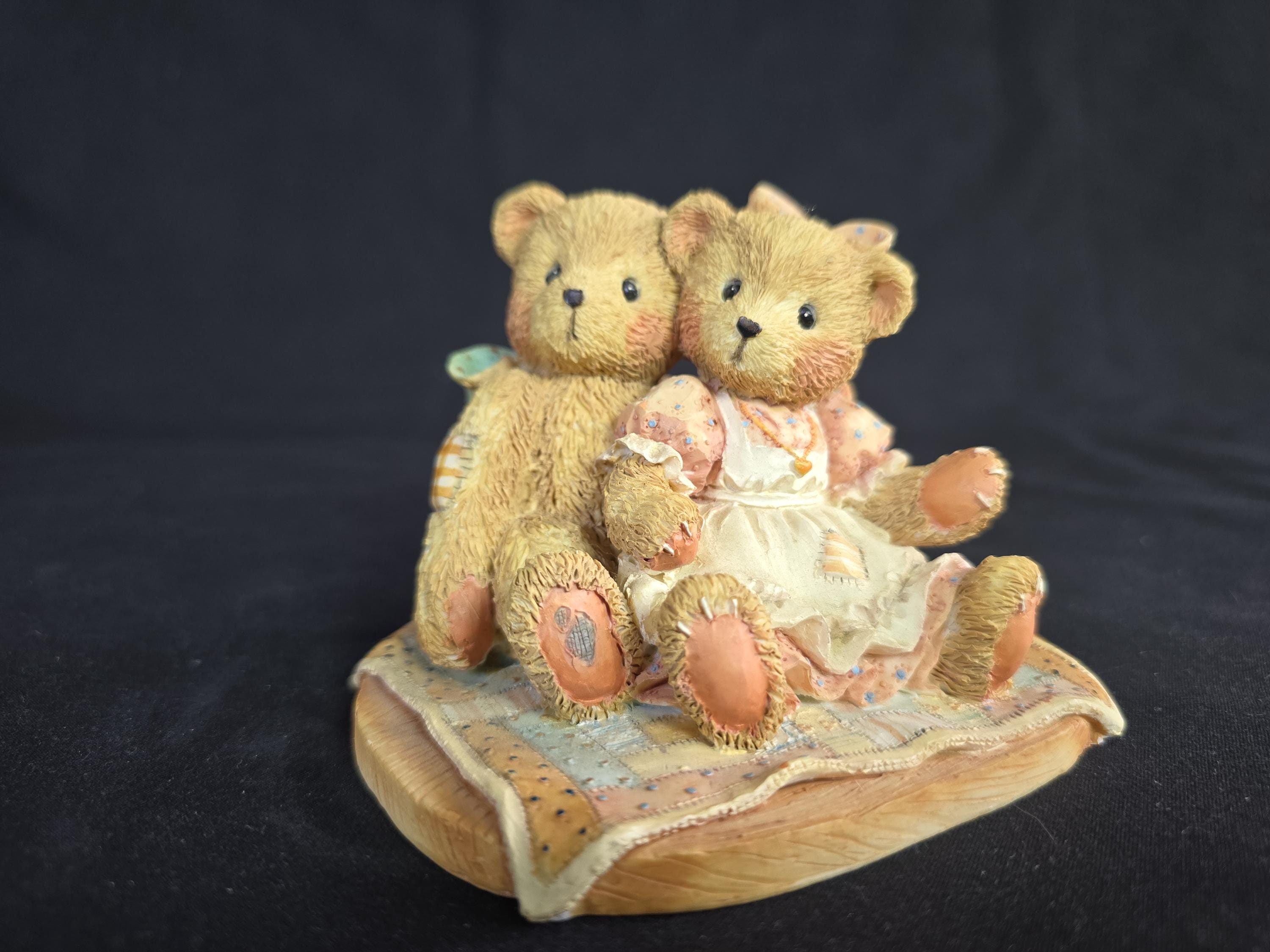 950513 NATHANIEL & NELLIE Cherished Teddies, With Box, Figure
