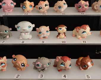 LPS hamsters, guinea pigs, rodents Littlest Pet Shop original authentic Hasbro, various types and colors, vintage, price per piece