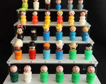 Fisher Price dolls, many vintage occupation figures, little people adventures