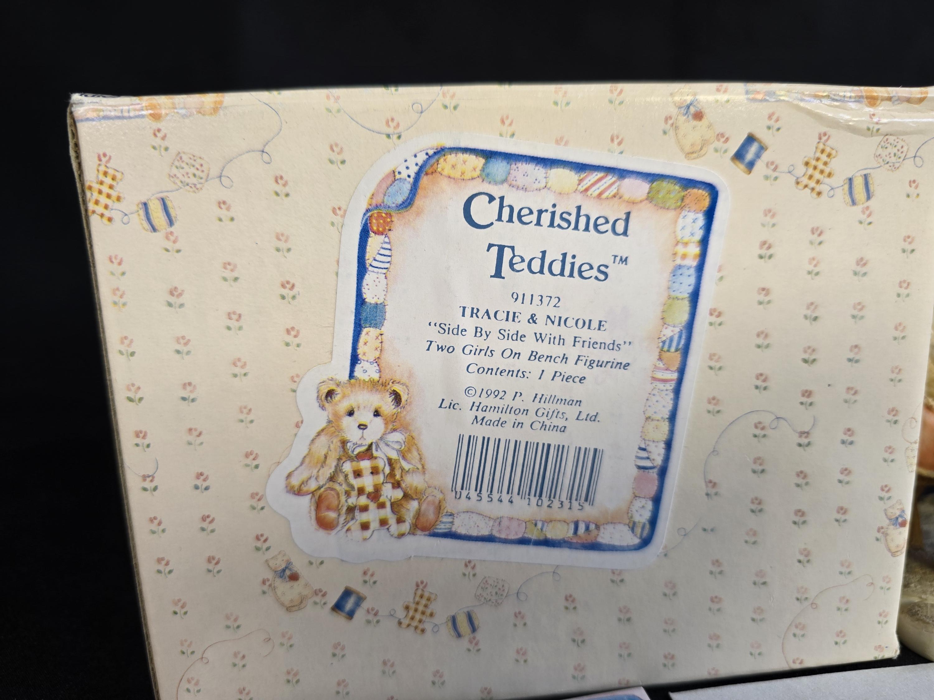 Tracie and Nicole Cherished Teddies, With Box, Figure 911372. by