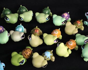 LPS turtles, Littlest Pet Shop original authentic Hasbro, in different types and colors, vintage, price per piece