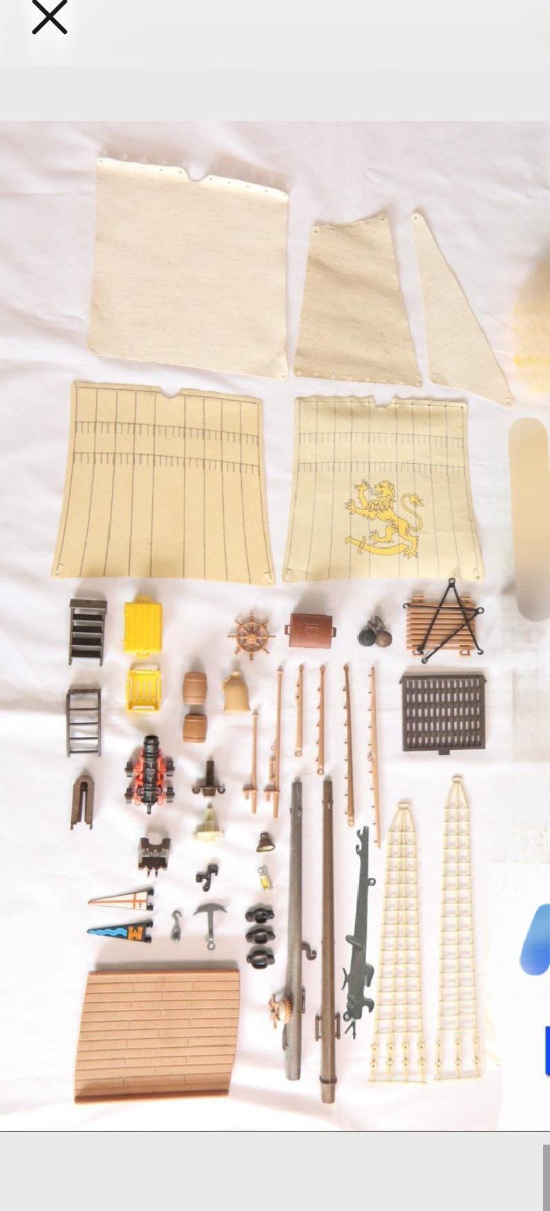 Playmobil Pirate Ship 3550 3750 3053 3940 Spare Replacement Parts