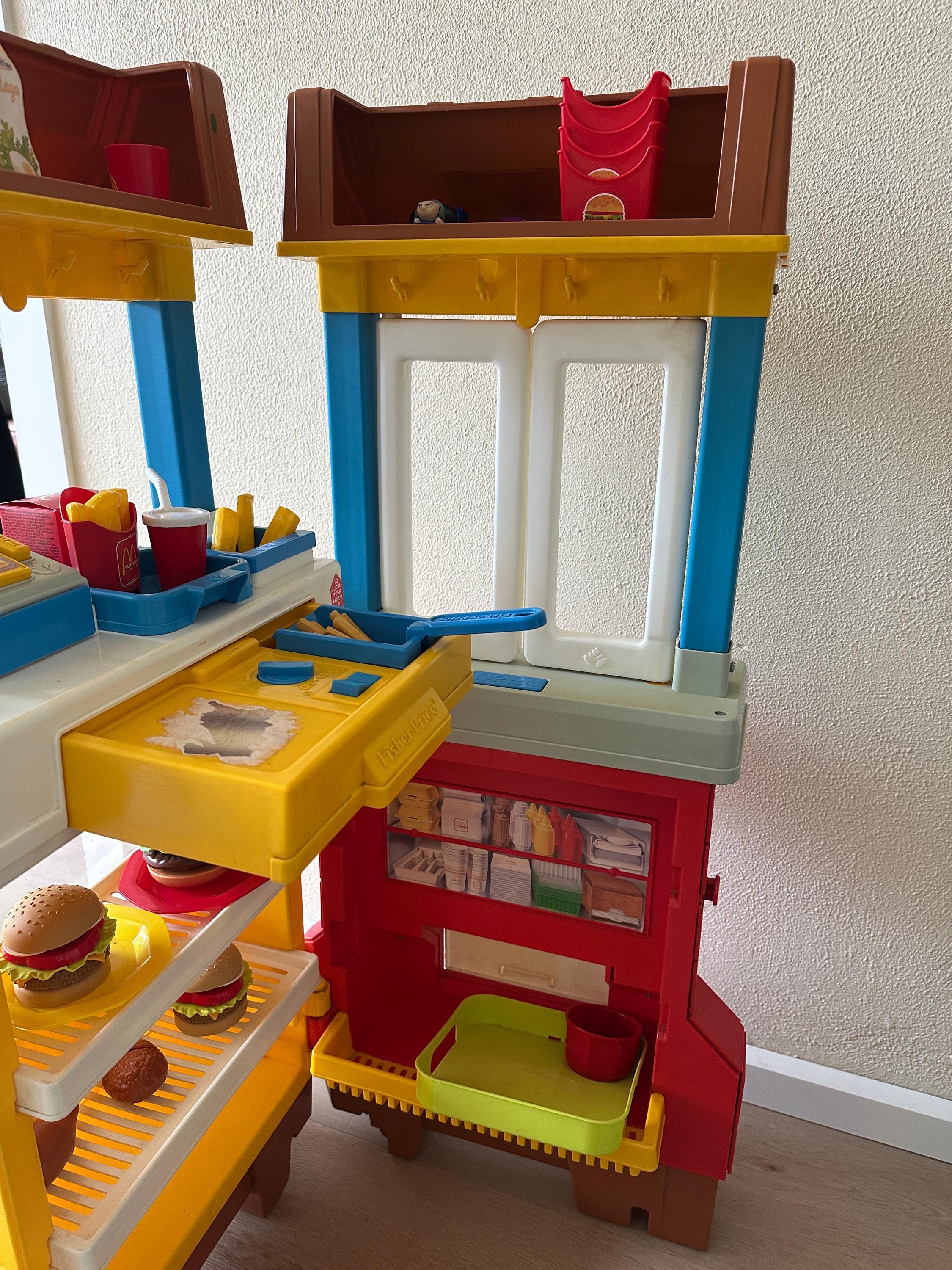 Mcdonald's Fisher Price 1989 Drive Thru Playset, Including