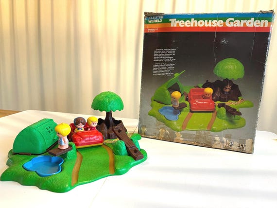 Tree Tots Family, Treehouse Garden. COMPLETE Clipper, Kenner 1976