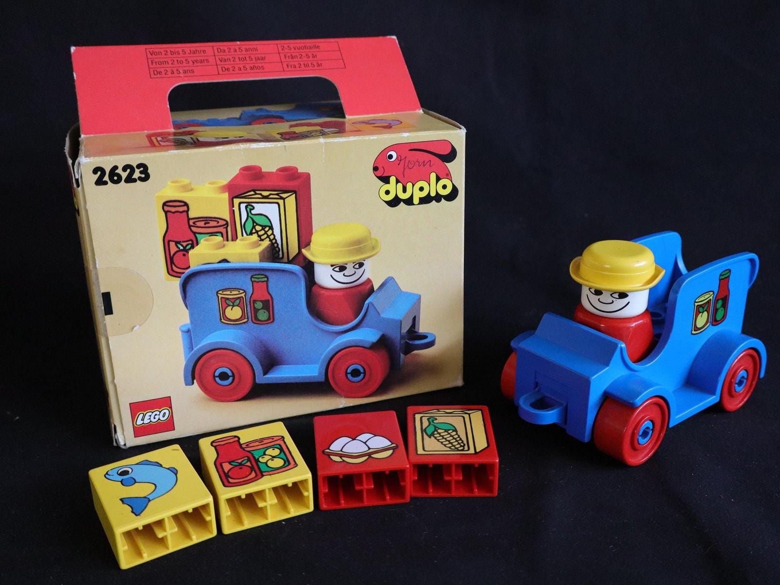 TRANSITシリーズ 53-57号 セット Complete Duplo Lego Vintage 2623 Delivery Van, Including Original