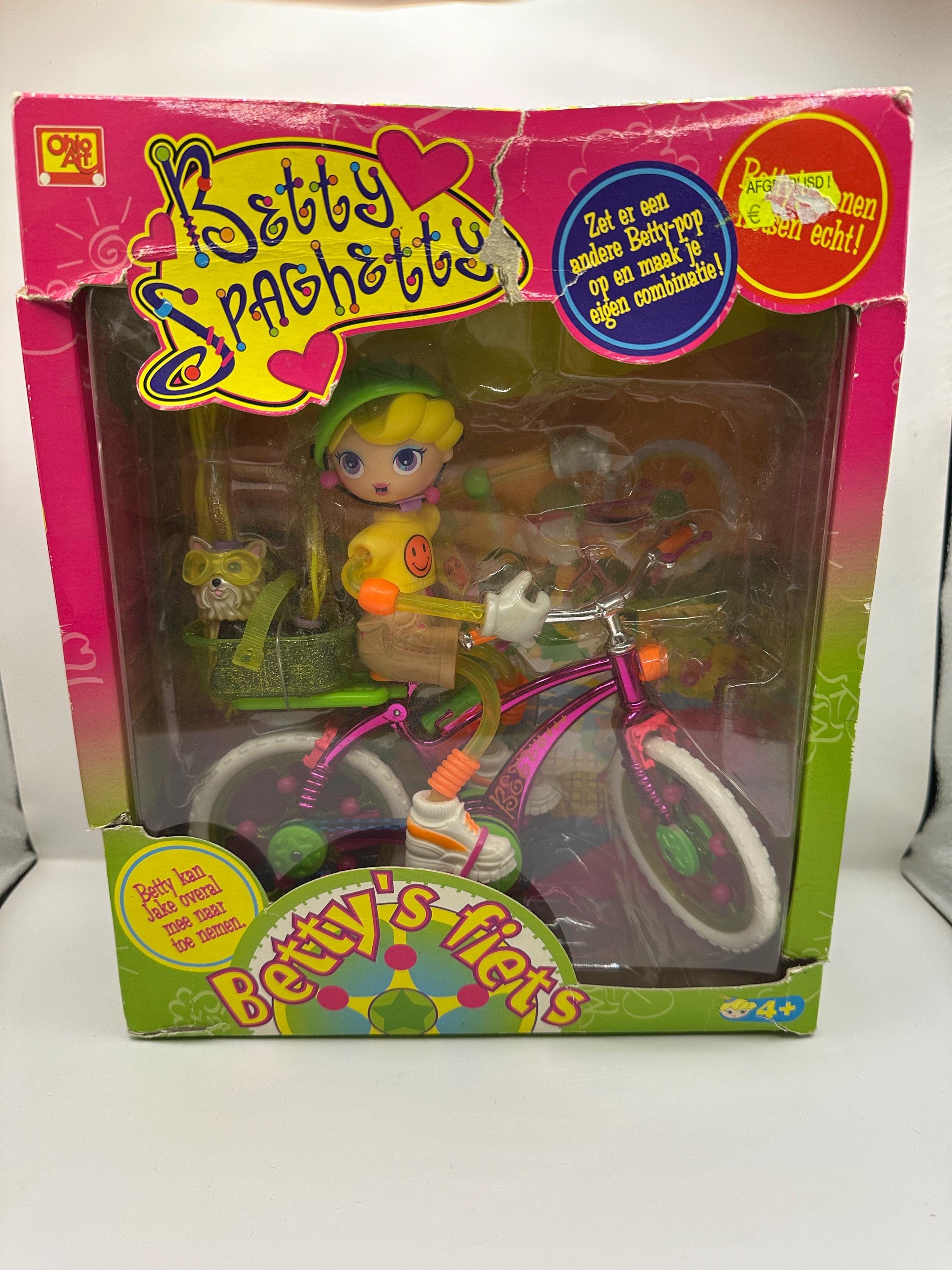 bettyページ NIB Vintage Betty Spaghetty. Set Betty's Bike. Vintage 90s. Set is