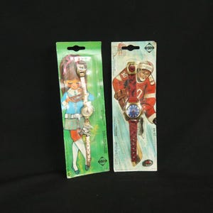 Vintage Esco Children's Watch New on Original Card 70s Ice Hockey or Girl