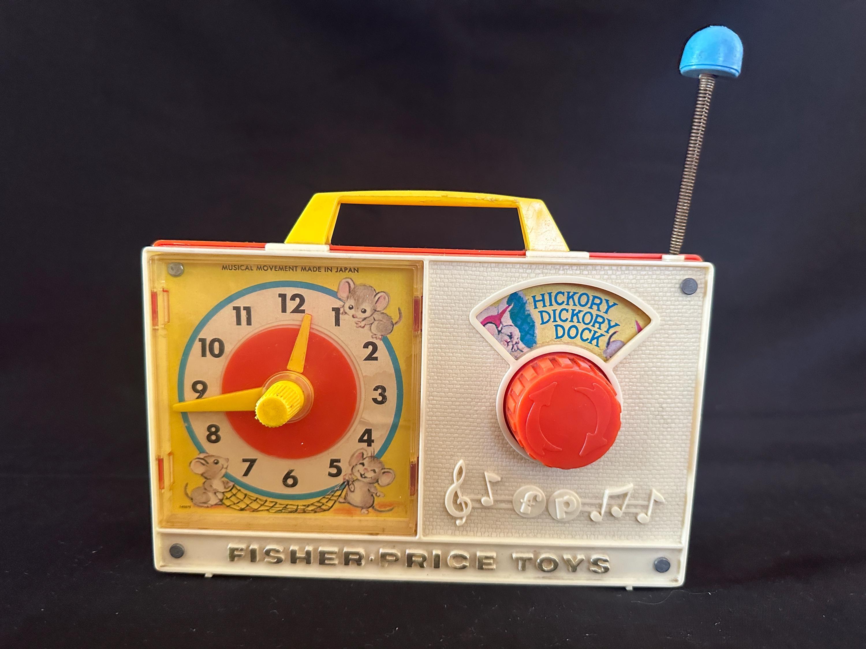 Fisher Price Hickory Dickory Dock Wind-up Radio Clock 1964. - Etsy