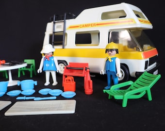 Vintage Playmobil 3148 Camper Van / Mobile Home Set (1986