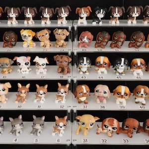 LPS Dogs, Littlest Pet Shop puppy, Dachshund, Chihuahua, Boxer, Dalmatian, Husky, Authentic Original! Hasbro, price per piece